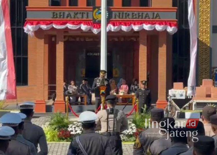 DPRD Pati Harap Sinergi Polri dan Pemerintah Daerah Terus Terjalin 25 Peringatan Hari Bhayangkara ke-80 di Mapolresta Pati, Rabu, 1 Juli 2026. (Dok. for Lingkarjateng.id)
