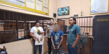 Pria berinisial LD (36) warga Kecamatan Keling, Kabupaten Jepara, diserahkan ke Polsek Kaliori Rembang usai melakukan pencurian gas LPG 3 Kilogram pada Rabu, 1 Juli 2026 dini hari. (Dok. for Lingkarjateng.id)