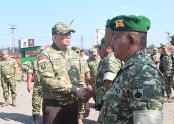 Menhan Sjafrie Tinjau Yonif TP Jajaran Kodam IV/Diponegoro di Kendal, Kudus, dan Pati 25 Menhan RI Jenderal TNI (Hor) Purn. Dr. Sjafrie Sjamsoeddin meninjau kesiapan tiga satuan Batalyon Infanteri Teritorial Pembangunan (Yonif TP) di jajaran Kodam IV/Diponegoro, Rabu, 8 Juli 2026. (Humas Kodam IV/Diponegoro/Lingkarjateng.id)