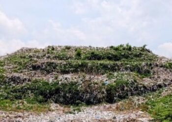 Tumpukan sampah di TPA Ngronggo, Kelurahan Kumpulrejo, Kecamatan Argomulyo, Kota Salatiga. (Dok. for Lingkarjateng.id)