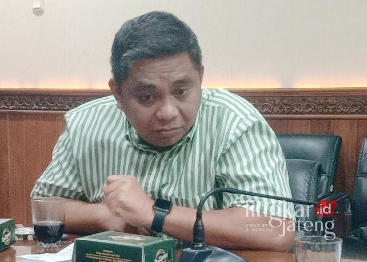 Sekretaris Komisi A DPRD Kota Salatiga Laurens Adrian. (Angga Rosa/Lingkarjateng.id)