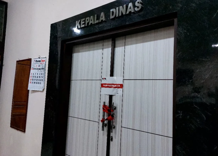 Ruang DPUPR Kabupaten Pemalang turut disegel KPK. Ist