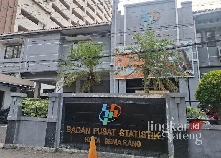 Kantor BPS Kota Semarang di Jalan Inspeksi Kali semarang No.1, Sekayu, Kec. Semarang Tengah, Kota Semarang. (Syahrul Muadz/Lingkarjateng.id)