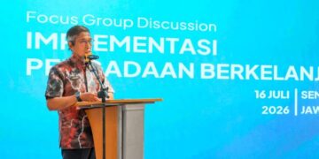 Sekretaris Daerah (Sekda) Provinsi Jawa Tengah Sumarno menghadiri acara Focus Group Discussion Implementasi Pengadaan Berkelanjutan di Hotel Aruss Semarang, Kamis, 16 Juli 2026. (Dok. for Lingkarjateng.id)