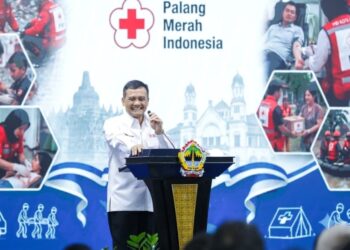 Gubernur Jawa Tengah, Ahmad Luthfi, dalam acara pelantikan kepengurusan PMI Provinsi Jawa Tengah masa bakti 2026–2031, Jumat, 31 Juli 2026. (Dok for Lingkarjateng.id)
