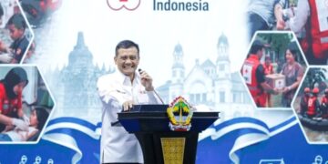Gubernur Jawa Tengah, Ahmad Luthfi, dalam acara pelantikan kepengurusan PMI Provinsi Jawa Tengah masa bakti 2026–2031, Jumat, 31 Juli 2026. (Dok for Lingkarjateng.id)