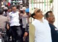 Demo Larangan Sound Horeg di Tayu Nyaris Ricuh, Plt Bupati Pati Tetap Ikut Lomba Makan Kerupuk 35 Suasana demo larangan sound horeg nyaris ricuh di depan Kantor Camat Tayu, Rabu, 12 Agustus 2026 (kiri), dan Plt Bupati Pati Risma Ardhi Chandra lomba makan kerupuk di halaman Setda Pati (kanan). (dok for Lingkarjateng.id)