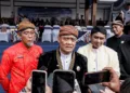 Gubernur Jawa Tengah, Ahmad Luthfi, memberi keterangan kepada awak media usai memimpin upacara Hari Jadi ke-81 Jateng di Alun-alun Kidul Kabupaten Boyolali, Rabu, 19 Agustus 2026. (Humas Pemprov Jateng/Lingkarjateng.id)