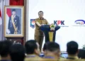 Gubernur Jawa Tengah, Ahmad Luthfi, memberi sambutan dalam Rapat Koordinasi Penguatan Integritas dan Pencegahan Korupsi dalam Pemerintahan Daerah di Semarang, Kamis, 20 Agustus 2026. (Humas Pemprov Jateng/Lingkarjateng.id)