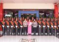 Kombes Pol Warsono memasuki markas baru, saat melakukan sesi foto bersama jajaran Pejabat Utama (PJU) Polresta Batang. Foto :Dok.Polresta Batang