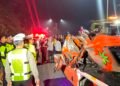 Truk tronton ringsek setelah mengalami rem blong dan menghantam sejumlah motor di jalan lingkar selatan (JLS) Salatiga beberapa hari lalu. Foto : Dok.Humas Polres Salatiga/Lingkar.