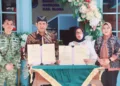 Penandatanganan nota kesepakatan antara BNN RI dan Pemkab Blora serta operasional ULT P4GN. Foto : Eko Wicaksono/Lingkar