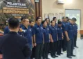 Proses Pelantikan Pengurus Antar Waktu (PAW) KONI Kabupaten Pekalongan periode 2026–2028, Kamis (28/8/2026). Foto :  Fahri Akbar/ Lingkar