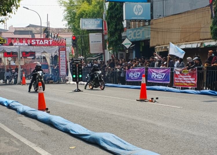 Diusulkan ke Pusat, Blora Bakal Miliki Arena Khusus Sirkuit Balap Roadrace 25 Event Dragbike di Kabupaten Blora. Foto : Eko Wicaksono/Lingkar