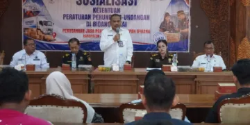 Sosialisasi Peraturan Perundang-Undangan di Bidang Cukai yang berlangsung di Aula Sultan Hadlirin Lantai 3 Gedung OPD Bersama, Jepara, Rabu, 19 Agustus 2026. (Tomi Budianto/Lingkarjateng.id)