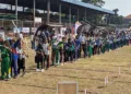 Ratusan atlet mengikuti Kejurkab Panahan Bupati Cup 2026 di Stadion Kamal Junaidi, Kabupaten Jepara, Sabtu, 29 Agustus 2026. (Humas Pemkab Jepara/Lingkarjateng.id)