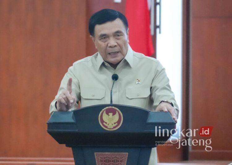 Menko Polkam Dorong Pemda Gandeng Pers demi Tangkal Hoaks, JMSI Jateng Siap Kolaborasi 25 Menko Polkam Jenderal TNI (Purn), Djamari Chaniago. (Lingkarjateng.id)