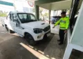 Satlantas Polresta Batang mengamankan mobil pick up Kopdes Merah Putih yang menabrak pejalan kaki dan empat motor di Jalan Raya Desa Kaliboyo, Kecamatan Tulis, Kabupaten Batang, Kamis, 20 Agustus 2026. (Humas Polresta Batang/Lingkarjateng.id)