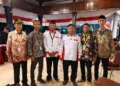 Pengurus ABPEDNAS Kabupaten Pekalongan menghadiri Resepsi Hari Jadi ke-404 Kabupaten Pekalongan di Halaman Pendopo Rumah Dinas Bupati Pekalongan, Rabu, 26 Agustus 2026 malam. (Fahri Akbar/Lingkarjateng.id)
