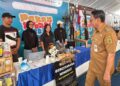 Plt Bupati Pati, Risma Ardhi Chandra, meninjau kawasan Pekan Kreasi di Alun-alun Pati, Selasa, 4 Agustus 2026. (Humas Pemkab Pati/Lingkarjateng.id)