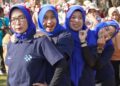 Pegawai Badan Pusat Statistik Kabupaten Jepara mengikuti lomba peringatan HUT ke-81 RI di Alun-Alun I Jepara pada Kamis, 6 Agustus 2026. (dok for Lingkarjateng.id)