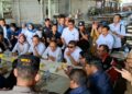 Penasihat Khusus Presiden Bidang Ketenagakerjaan dan Kesejahteraan Buruh, Said Iqbal, saat beraudiensi dengan perwakilan perusahaan dan buruh PT Victoria Apparel, Kota Semarang, Senin, 28 Juli 2026. (Rizky Syahrul Al-Fath/Lingkarjateng.id)
