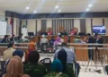 Prosesi sidang perkara dugaan korupsi pengisian perangkat desa dengan terdakwa Bupati Pati nonaktif Sudewo di Pengadilan Tipikor Semarang, Senin, 31 Agustus 2026. (Rizky Syahrul Al-Fath/Lingkarjateng.id)