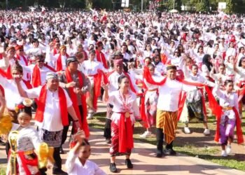Dimeriahkan 25 Ribu Penari, Tari Dug Dug Der Semarangan Pecahkan Rekor LEPRID