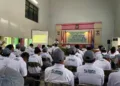 Acara Sekolah Lapang Iklim (SLI) Tematik yang digelar BMKG di Aula Dinas Pertanian dan Pangan Kabupaten Rembang, Rabu, 26 Agustus 2026. (Vicky Rio/Lingkarjateng.id)