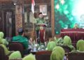 Bupati Blora, Arief Rohman, memberikan sambutan dalam Konferensi Cabang (Konfercab) Muslimat NU Kabupaten Blora, di Pendopo Rumah Dinas Bupati Blora, Minggu, 2 Agustus 2026. (Dok. Pemkab Blora/Lingkarjateng.id)