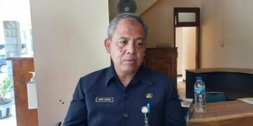 Kepala Badan Kepegawaian dan Pengembangan Sumber Daya Manusia (BKPSDM) Kabupaten Grobogan Padma Saputra saat dimintai keterangan, Selasa, 4 Agustus 2026. (Ahmad Abror/Lingkarjateng.id)