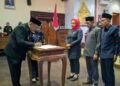 Penandatanganan Nota Kesepakatan KUA-PPAS Perubahan APBD Kabupaten Grobogan Tahun Anggaran 2026 oleh Bupati Grobogan dan pimpinan DPRD dalam Rapat Paripurna ke-20 DPRD Kabupaten Grobogan Masa Sidang ke-2 yang digelar Kamis, 13 Agustus 2026. (Dok. for Lingkarjateng.id)