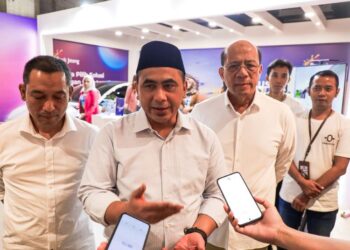 Pesta Hadiah Undian Tabungan Bima, Taj Yasin Apresiasi Masyarakat kepada Bank Jateng 26 Wakil Gubernur Jawa Tengah Taj Yasin Maimoen memberikan pernyataan kepada media usai menghadiri Undian Tabungan Bima Bank Jateng di Mal 23 Semarang, pada Minggu, 2 Agustus 2026. (Dok. for Lingkarjateng.id)