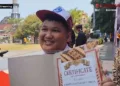 Krishna Sakti Budi Purbaya, Siswa SD Pati Wetan 1 yang menerima penghargaan dari Pemkab Pati atas prestasinya di tingkat internasional. (Lingkar TV)