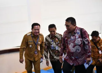 Plt Bupati Pekalongan Sukirman saat mengikuti Rakor Penguatan Integritas dan Pencegahan Korupsi di Semarang, Kamis, 20 Agustus 2026. (Dok. Prokompim Kabupaten Pekalongan/Lingkarjateng.id)