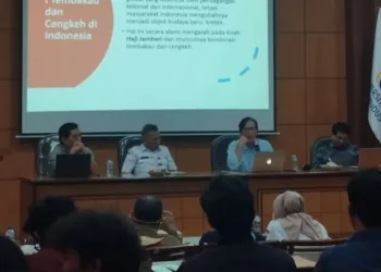 Seminar "Membaca Kembali Kretek Sebagai Bagian dari Sejarah dan Identitas Budaya Indonesia" di Universitas Muria Kudus, Kabupaten Kudus, Rabu, 26 Agustus 2026. (Antara/Lingkarjateng.id)