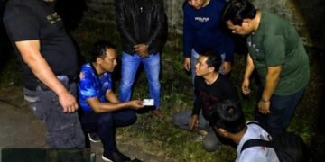 Satuan Reserse Narkoba Polresta Batang menangkap K pada Rabu (5/8) sekitar pukul 01.00 WIB di pinggir jalan masuk wilayah Dukuh Kemloko, Desa Sembung, Kecamatan Banyuputih. Foto :Dok.Polresta Batang/Lingkar
