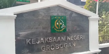 Kantor Kejaksaan Negeri Grobogan. Foto : Abror/Lingkar