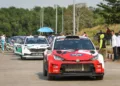 Deretan mobil peserta Kejuaraan Nasional Sprint Rally Putaran 4 di lintasan Kawasan Ekonomi Khusus (KEK) Industropolis Batang, Jumat, 25 September 2026. (dok Humas Pemprov Jateng)