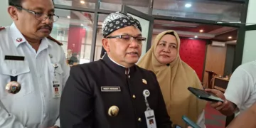 Bupati Semarang, Ngesti Nugraha saat memberikan keterangan menjelang pelaksanaan Pilkades Serentak 2026. Foto : Lingkar Network / Hesty Imaniar