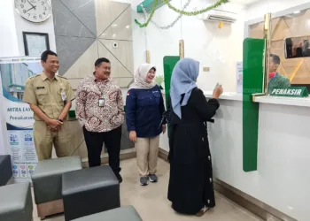 KPw BI Tegal kerjasama dengan Pegadaian buka layanan penukaran uang rupiah. Foto :Dok.pribadi/lingkar
