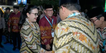Wali Kota Semarang, Agustina Wilujeng Pramestutu, saat menghadiri penutupan MTQ Nasional XXXI di Lapangan Pancasila Simpang Lima, Kota Semarang, Sabtu malam, 19 September 2026. (Humas Pemkot Semarang/Lingkarjateng.id)