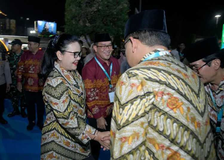 Wali Kota Semarang, Agustina Wilujeng Pramestutu, saat menghadiri penutupan MTQ Nasional XXXI di Lapangan Pancasila Simpang Lima, Kota Semarang, Sabtu malam, 19 September 2026. (Humas Pemkot Semarang/Lingkarjateng.id)