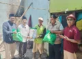 BAZNAS Jepara saat menyalurkan bantuan kepada korban kebakaran rumah di Desa Gemulung, Kecamatan Pecangaan, Kabupaten Jepara, Sabtu, 5 September 2026. (Tomi Budianto/Lingkarjateng.id)