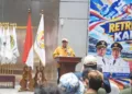 Bupati Batang M. Faiz Kurniawan memberikan sambutan saat Retreat Atlet Porprov XVII di Ballroom KEK Industropolis Batang, Kabupaten Batang pada Minggu, 13 September 2026. (dok for Lingkarjateng.id)