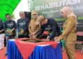 Bupati Kendal, Dyah Kartika Permanasari, menghadiri pelaksanaan Program Rehabilitasi DAS Bodri di Desa Wonosari, Senin, 7 September 2026. (Anik Kustiani/Lingkarkateng.id)