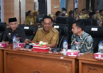 Bupati Grobogan, Setyo Hadi, menerima kunjungan tim LSDP di Kantor Bupati Grobogan, Senin, 31 Agustus 2026. (Humas Pemkab Grobogan/Lingkarjateng.id)
