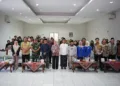 Bupati Kendal, Dyah Kartika Permanasari, saat menghadiri Pelantikan dan Rapat Kerja Pengurus Pusat Imaken Periode 2026-2028 di Ruang Rapat Abdi Praja Setda Kendal, Sabtu, 26 September 2026. (Anik Kustiani/Lingkarjateng.id)