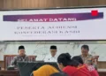 Ketua DPRD Jepara, Agus Sutisna, memimpin audiensi dari KASBI Jepara di gedung dewan setempat, Kamis, 17 September 2026. (Tomi Budianto/Lingkarjateng.id)