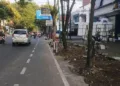ILUSTRASI: Progres Perbaikan trotoar di Jalan Sudirman, Kabupaten Pati pada 2026. (dok for Lingkarjateng.id)